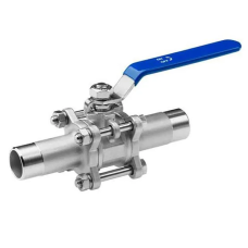 Кран нержавеющий шаровой стальной неполнопроходной муфтовый 12Х18Н10Т ДУ 10 Ру 80