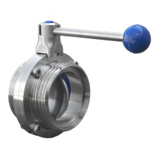 Затвор нержавеющий дисковый поворотный запорный приварной 12Х18Н9ТЛ ДУ 200 Ру 10 Арма-Пром ЗПД-САЗ